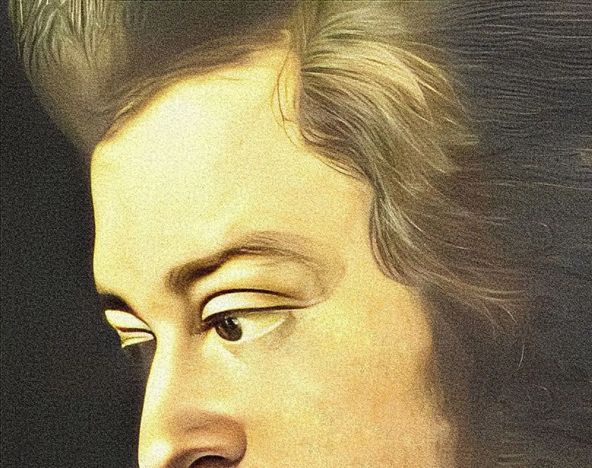Joseph Lange'nin 1782'de başladığı yarım kalmış Wolfgang Amadeus Mozart portresi