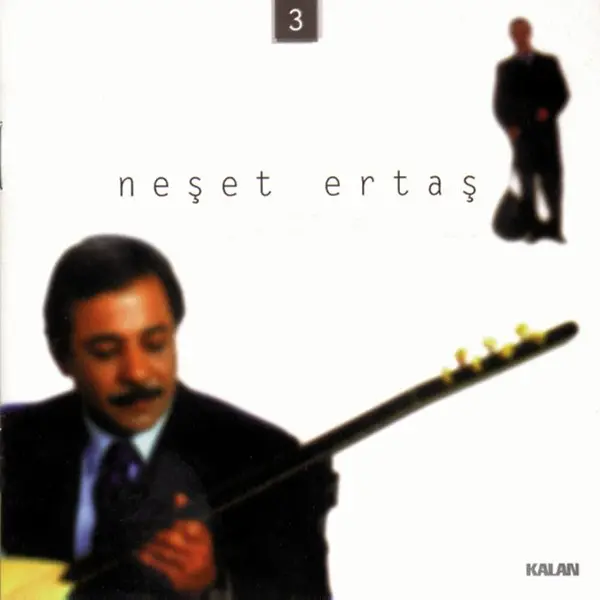 Neşet Ertaş’ın Sevda Olmasaydı albüm kapağı; beyaz zemin üzerinde bağlama çalan Neşet Ertaş ve sağ üstte ayakta duran küçük bir Neşet Ertaş fotoğrafı